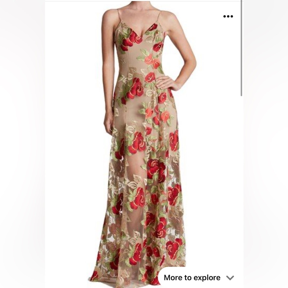 Dress the population gown Small